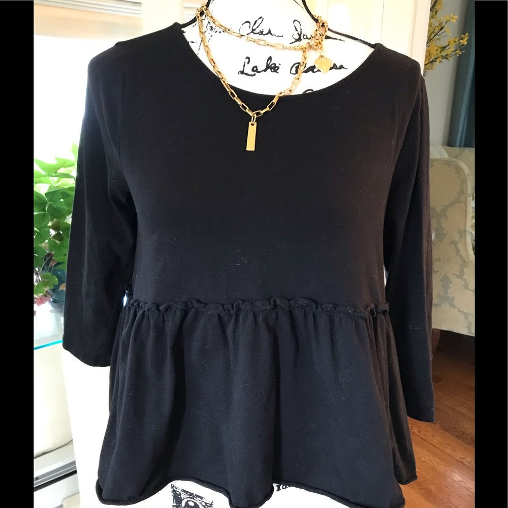 Anthropologie Peplum top by Everleigh